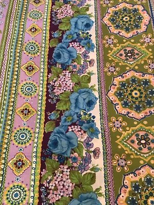 VTG MCM Cannon Royal Family No Iron Percale Multi Floral Flat Twin Sheet 72x104 - Image 1 of 4