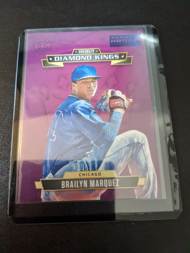 2021 Diamond Kings Brailyn Marquez Debut RC Artist Proof SSP Chicago Cubs - Image 1 of 3