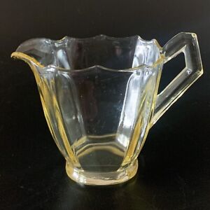 Vintage Paden City Yellow Depression Glass Mrs. B Creamer #411