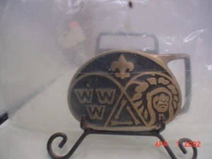 Order of the Arrow Vintage Max Silber Vigil Belt Buckle BSA new in sealed bag - Bild 1 von 2