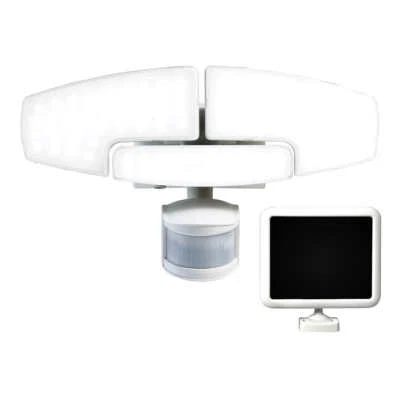 Luz de inundación de seguridad activada por movimiento solar LED SunForce, 1500 lúmenes  Foto 1 de 4