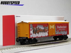 LIONEL ANHEUSER-BUSCH BUDWEISER CLYDESDALE HOLIDAY REEFER O GAUGE 2428400 NEW - Picture 1 of 10
