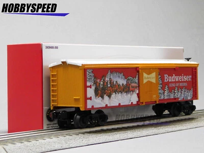 LIONEL ANHEUSER-BUSCH BUDWEISER CLYDESDALE HOLIDAY REEFER O GAUGE 2428400 NEW - Image 1 of 4