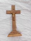 Crucifix 30x16cm Jésus Christ Religion Christianisme Inri Sur Socle