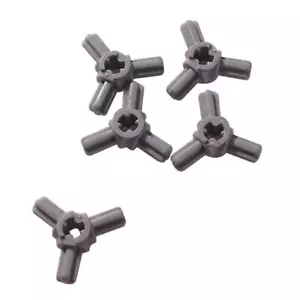 5 NEW LEGO Technic, Axle Connector Hub with 3 Axles Light Bluish Gray - Picture 1 of 1