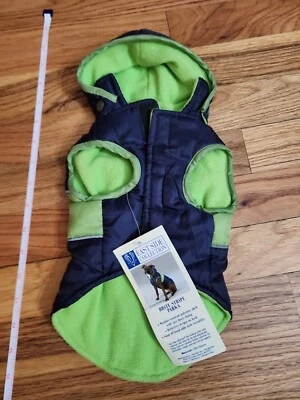 Собака BRITE полоски парка East Side коллекции XSmall новый с Ярлыками темно-синий читать описание! - Изображение 1 из 4