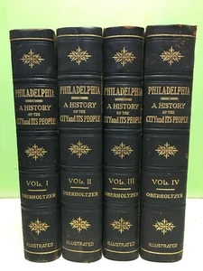 Philadelphia: A History of the City and Its People 1912 Oberholtzer 1st/1st HC - Picture 1 of 12