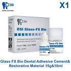 Dental DSI Glass FX Bio Radiopaque Adhesive Cement Restorative Material 15g&10ml