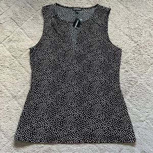 NWT Express Polka Dot Sleeveless Blouse Women’s Size S - Picture 1 of 5