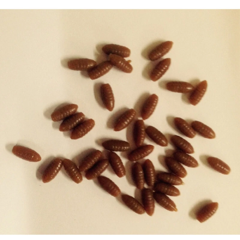 Behr künstliche Madenpuppen Gummiköder Friedfischköder Kunstköder  - Bild 1 von 1