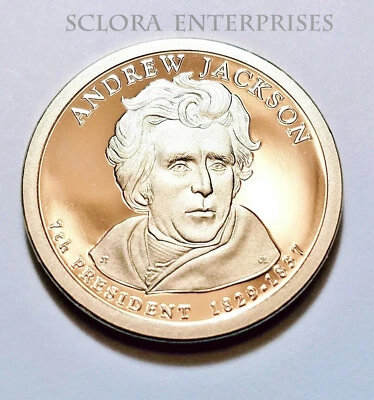 2008 S Andrew Jackson Presidential  *PROOF* Dollar Coin **FREE SHIPPING** - Image 1 of 3