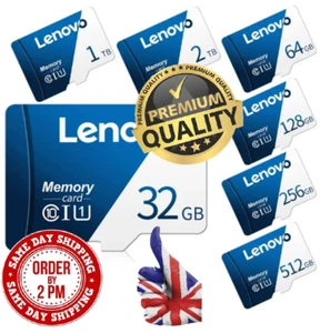 Micro SD Memory Card Class 10 igh Speed 32GB 64GB 128GB 256GB 512gb 1TB 2TB - Picture 1 of 18
