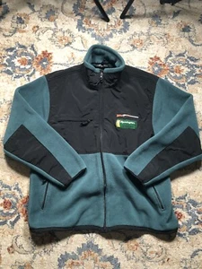 Charles River Apparel Fleece Hunting Jacket Full Zip Green Embroidered Size XL - Picture 1 of 10