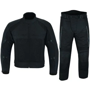 WARRIOR Motorcycle Textile SUMMER MESH Breathable CE Armour Jacket Trouser Suit - Picture 1 of 21