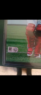 Yadier Molina - Foto autografiada a color de Adam Wainwright Cardenales de San Luis Foto 1 de 2