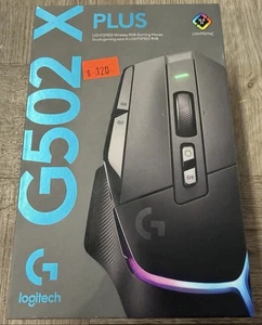 Logitech G502 X PLUS Wireless Gaming Computer PC Mouse (Black) NEW/OPEN-BOX - Picture 1 of 10