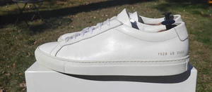 Common Projects Achilles Low White 46EU 13/13.5US 1528 COA EUC $450 - Picture 1 of 12