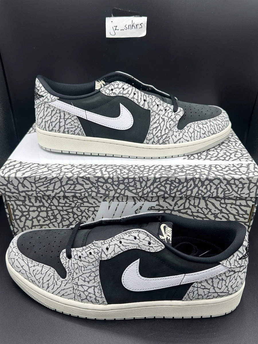 Preços baixos em Jordan 1 Retro OG Low Black Cement | eBay