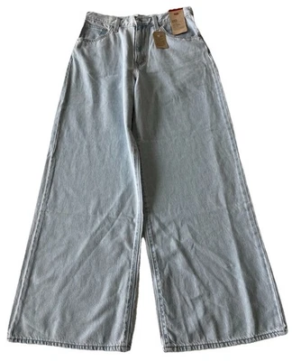 Jeans feminino Levi's cintura alta cinch folgado 29 x 31 perna larga novo com etiquetas novo - Imagem 1 de 4