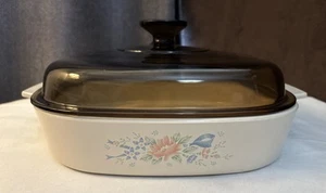 Vintage corning ware SYMPHONY 2.5L Casserole 10" COVERED dish #A-10-B - Picture 1 of 5