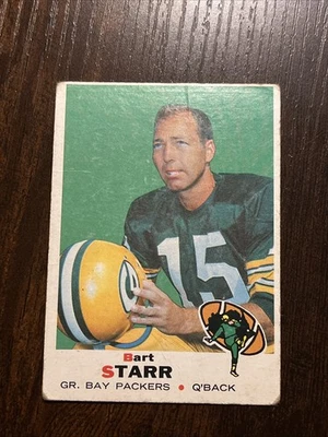 1969 Topps #215 Bart Starr Packers Foto 1 de 2