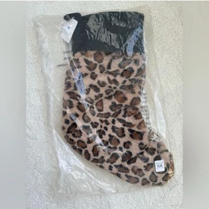 New Pottery Barn Animal Print Faux Fur Stocking - Picture 1 of 3