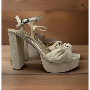 Antonio Melani Born on 5th Laurie Sandals Size 10 Knotted Platform Shoes - Bild 1 von 11
