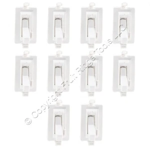 10 Eaton White Polycarbonate Color Change Kits for TAL06P Dimmer Switch TCK3-W - Picture 1 of 6
