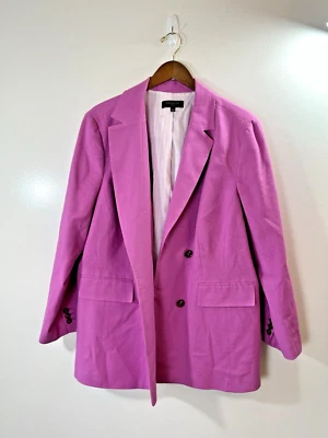 Blazer Talbots Plus Mujer Talla 1X 18W Rosa Lavanda Vibrante Academia Negocios Foto 1 de 4