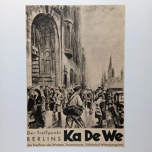 1937 22 x 32 cm KaDeWe 700 Jahre Berlin Werbeanzeige Werbung Reklame Print Ad - Bild 1 von 1