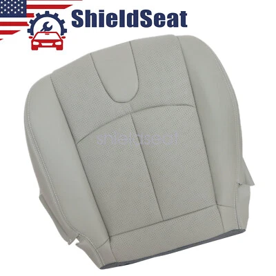 Driver Side Bottom Perf Leather Seat Cover Stone Gray For 2008-2013 Infiniti G37 - Image 1 of 4