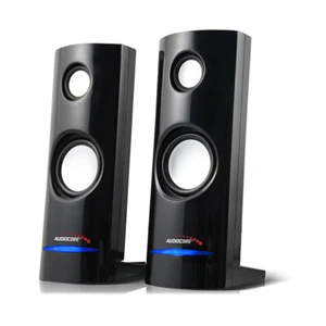 USB Computer Speakers 8W Laptop Notebook Desk PC Stereo 2.0 AUX Clear Sound HQ - Afbeelding 1 van 12