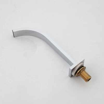 Wandmontierter Badewannen-Wasserfall-Auslauf-Hahn-Chrom-Mischbatterie-Auslass - Bild 1 von 4