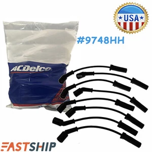 Cables de bujías originales 8P ACDelco #9748HH para GMC Sierra 2500 4 puertas 5,3 L - Imagen 1 de 4