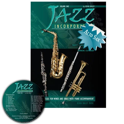 Jazz Incorporated Vol 1 for Alto Saxophone Book CD Sheet Music Kerin Bailey - Image 1 of 4