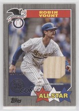 2022 Series 2 1987 Topps Baseball All-Star Relics Black /199 Robin Yount HOF