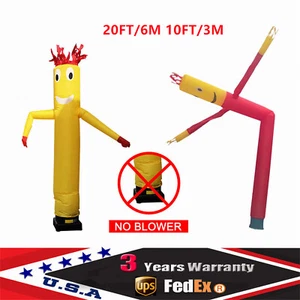 20 Fuß/10 Fuß aufblasbare verrückte winkende Schlegelarme Schlauch Mann tanzt Luftpuppe NEU - Bild 1 von 47