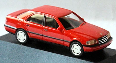 Mercedes Benz Classe C C220 W202 Berlina 1993-97 Colore Rosso Imperiale 1:87 - Immagine 1 di 4