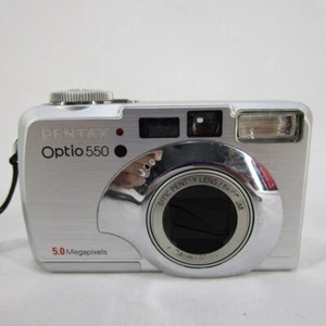 Pentax Optio 550 5MP Digital Camera with 5x Optical Zoom Works No Charger - Picture 1 of 6
