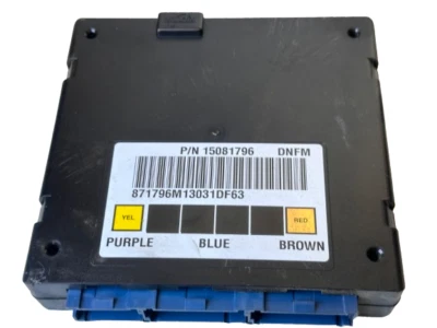 Módulo de control de carrocería Chevrolet Tahoe Yukon 2002-2005 BCM 15081796 ¡Fabricante de equipo original! Foto 1 de 3