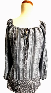 Blusa Talla Grande - Diseños Fred Davis - Talla 2X Azul Marino Multi-Impresión Estilo Calzoncillo - Imagen 1 de 7