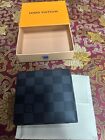 Brand New Black Leather Checkered Bifold Louis Vuitton Wallet