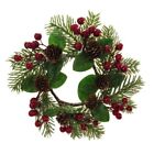 Christmas Door Wreath Pine Berries Natural Xmas Decs Festive Ring Table Grave Y