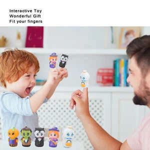 5pcs Halloween Finger Puppets Children Cartoon Cute Finger Puppets Set - Picture 1 of 12