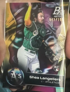 2023 Bowman Platinum Shea Langeliers RC /199🫴⚡💥 - Picture 1 of 2