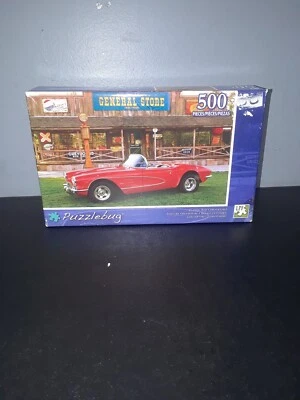 New In Box Puzzle Bug Classic Red Convertible 500 Piece Puzzle - Image 1 of 4
