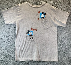 Vintage Disney Mickey and Minnie Mouse Pocket Shirt Small Unlimited - Picture 1 of 10