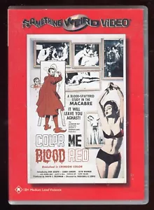 Color Me Blood Red 1965 DVD Something Weird Video Herschell Gordon Lewis (L) - Picture 1 of 2