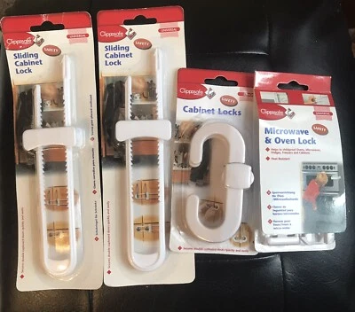 Clippasafe Easy Fit Cabinet Slide Locks/Oven lock/Microwave lock - Image 1 of 4