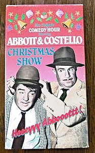 Abbott & Costello Christmas Show (VHS 1988 OOP) Colgate Comedy Hour B&W - Picture 1 of 6